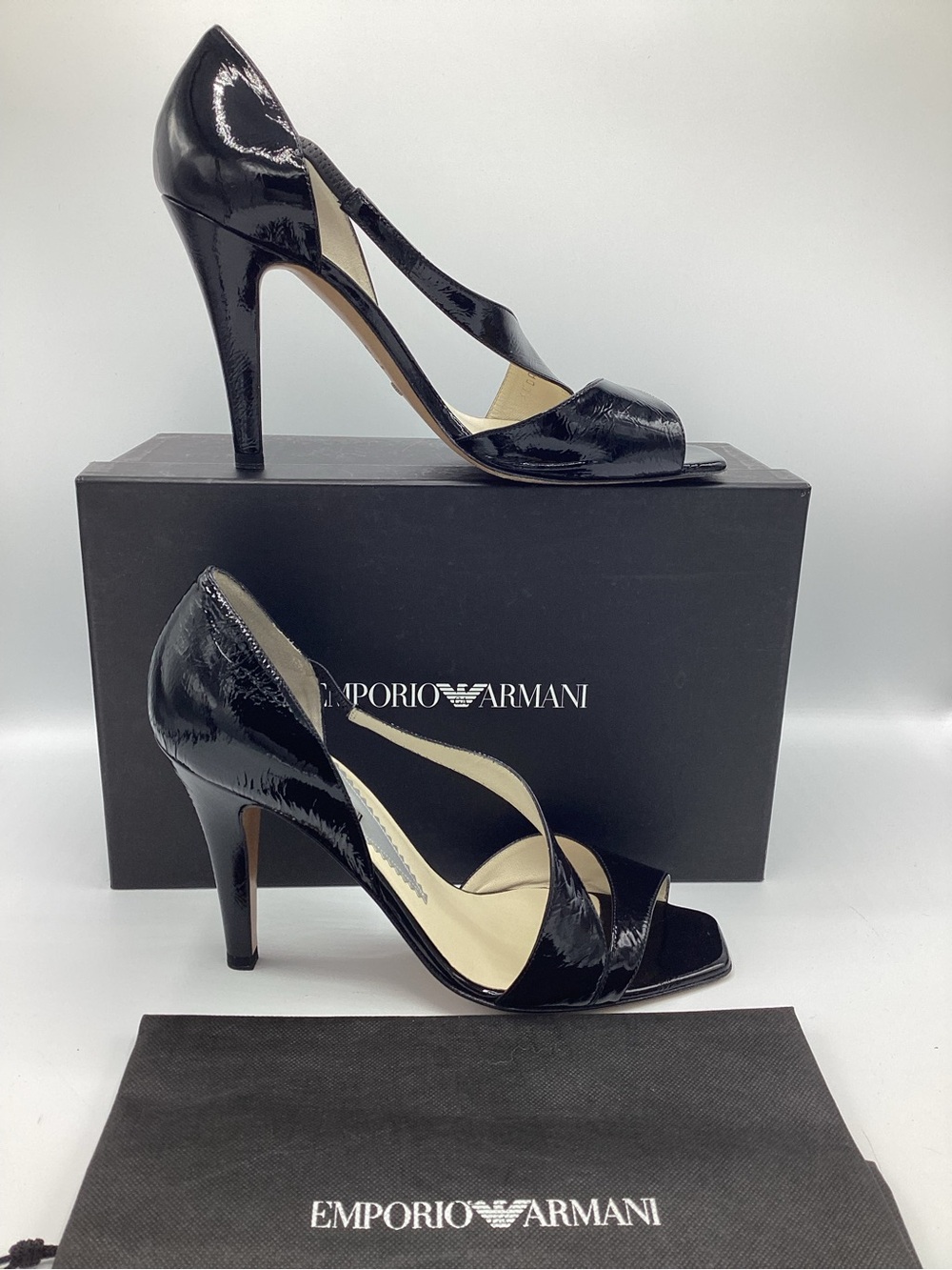 Emporio Armani Sz 39.5 Strappy Sandal Shoe